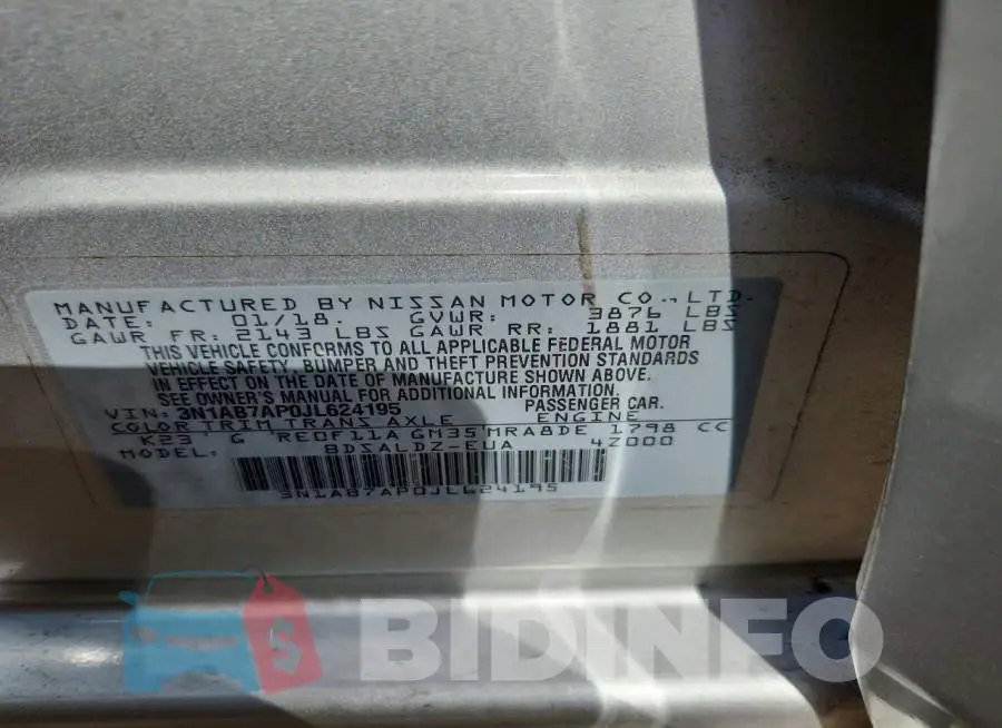 3N1AB7AP0JL624195 Photo# 12