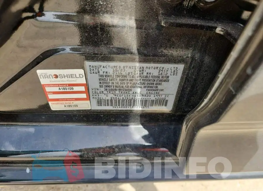 3N1AB8BV1RY234899 Photo# 12