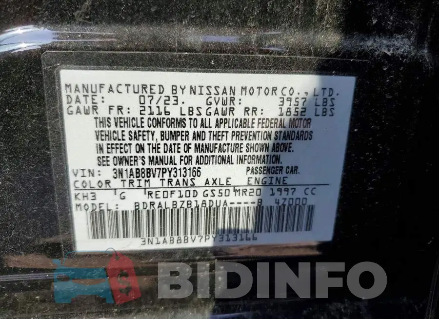 3N1AB8BV7PY313166 Photo# 13
