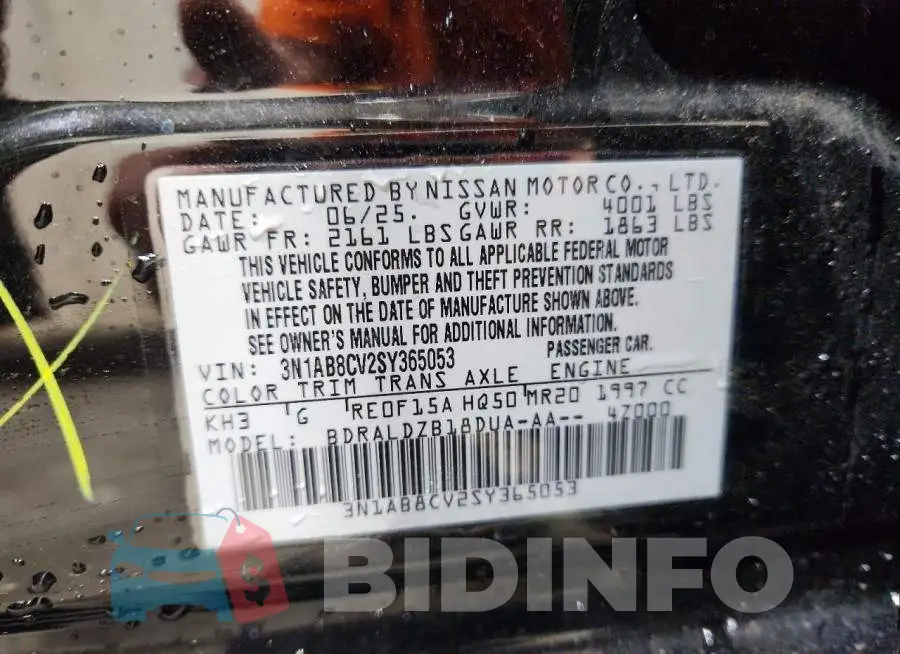 3N1AB8CV2SY365053 Photo# 12