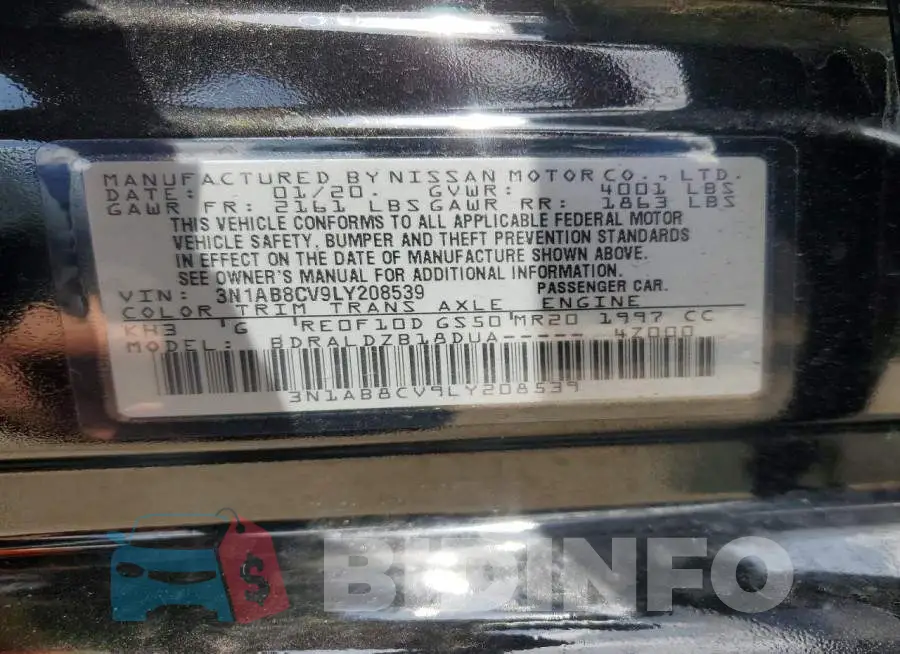 3N1AB8CV9LY208539 Photo# 12
