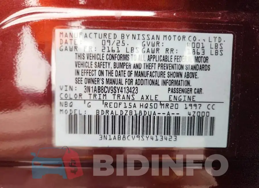 3N1AB8CV9SY413423 Photo# 12