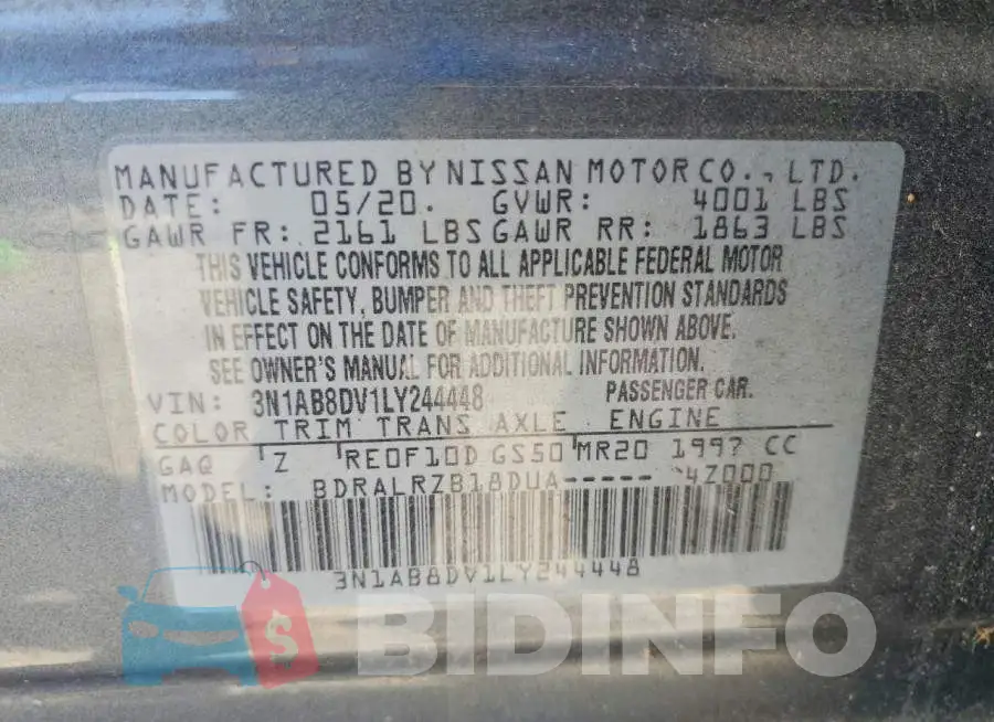 3N1AB8DV1LY244448 Photo# 13