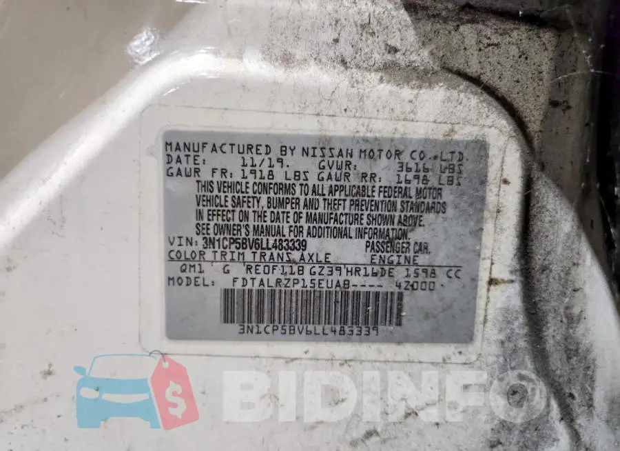 3N1CP5BV6LL483339 Photo# 14
