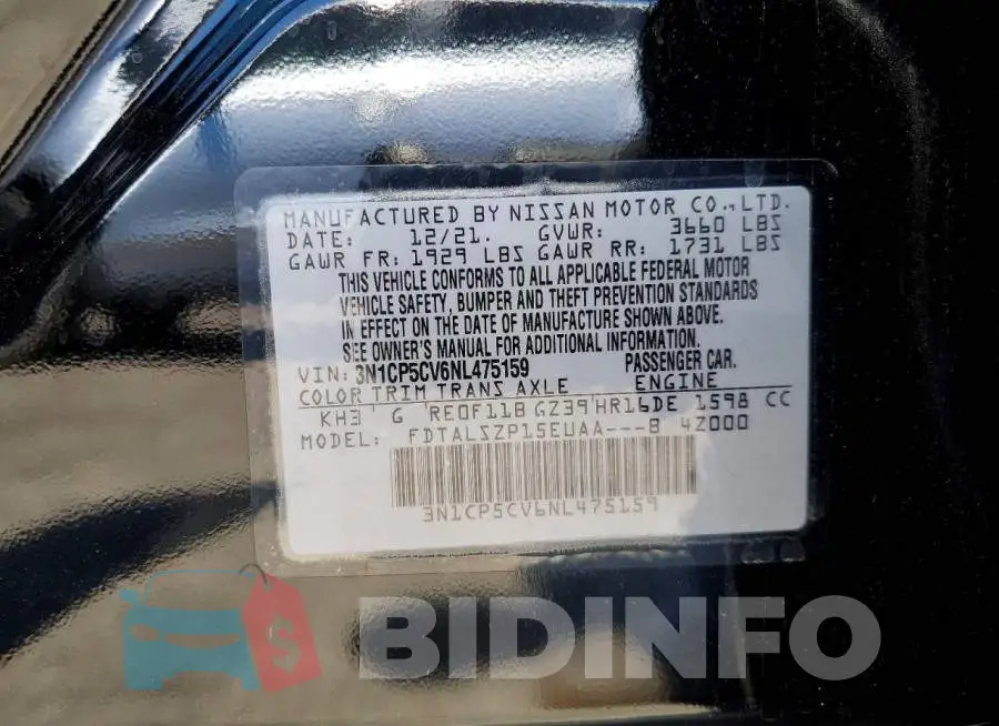 3N1CP5CV6NL475159 Photo# 12