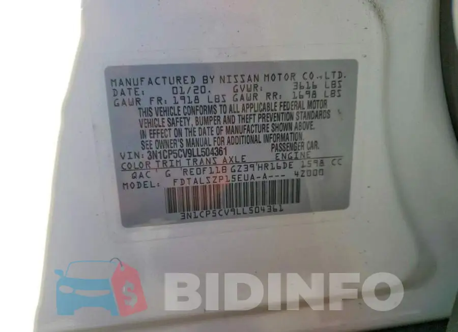 3N1CP5CV9LL504361 Photo# 13