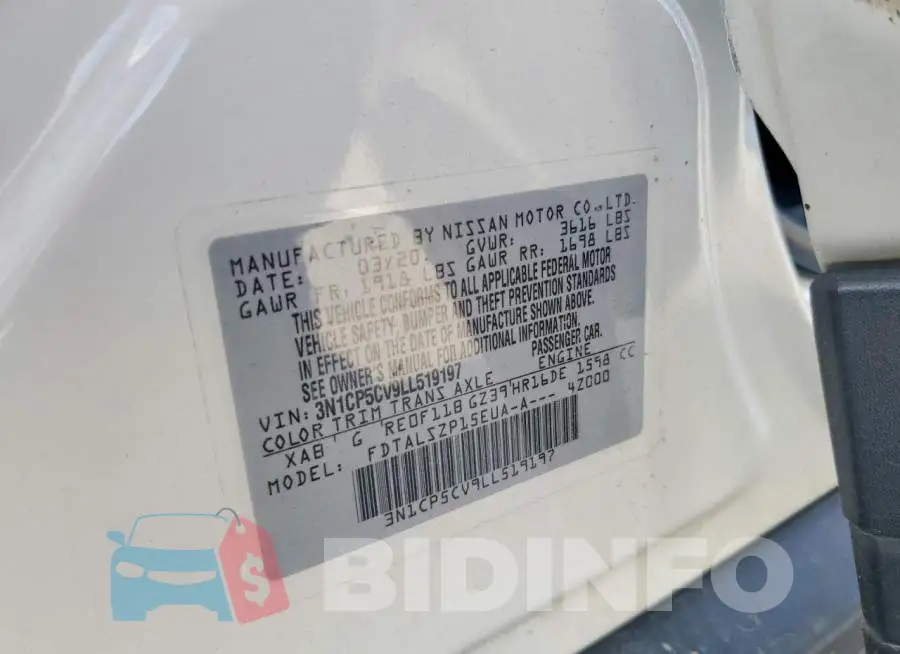3N1CP5CV9LL519197 Photo# 13
