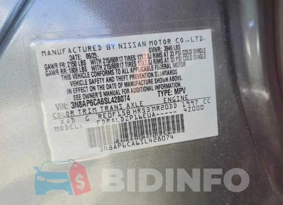 3N8AP6CA6SL428074 Photo# 13