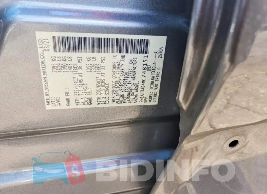 5N1AT3AB4MC748151 Photo# 12