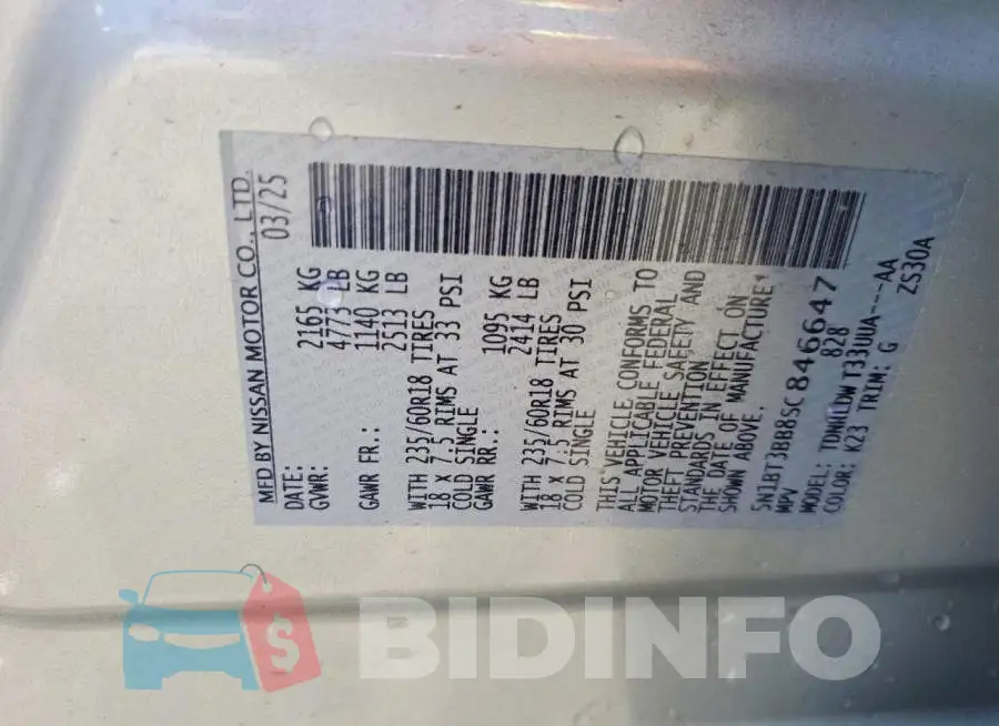 5N1BT3BB8SC846647 Photo# 13