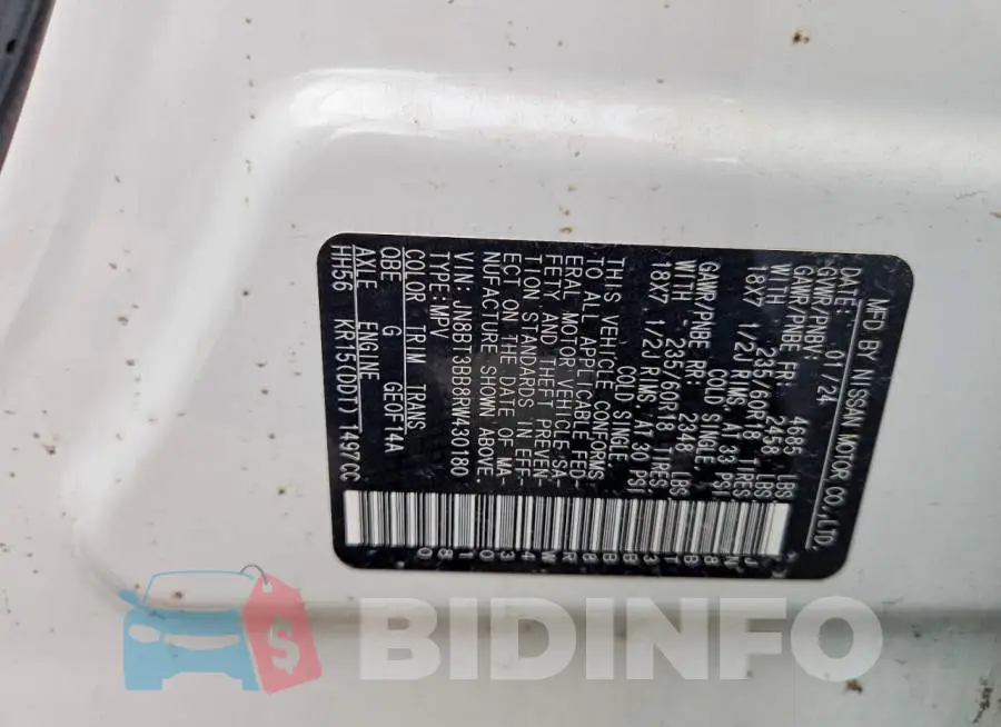 JN8BT3BB8RW430180 Photo# 13