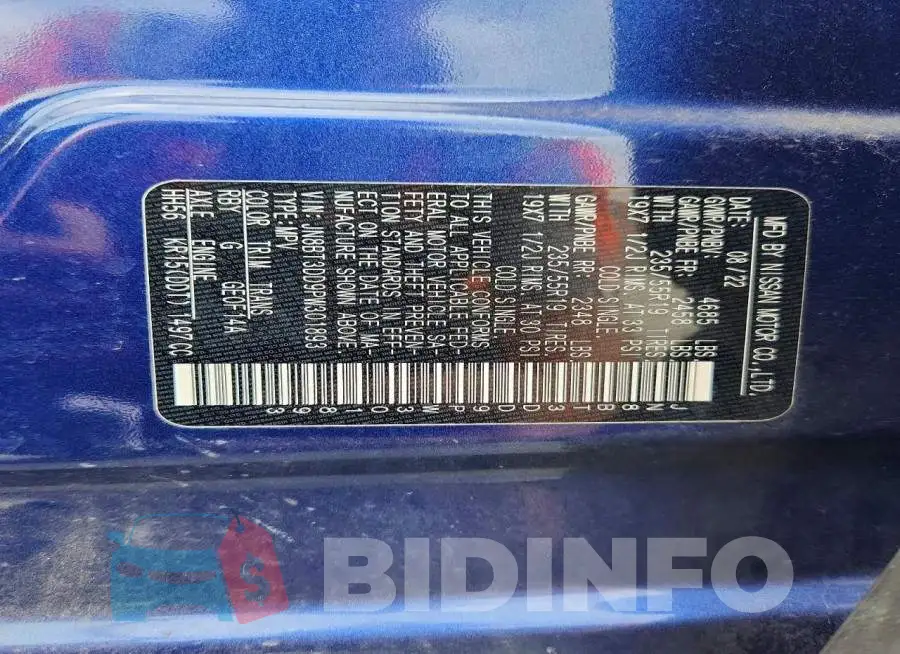 JN8BT3DD9PW301893 Photo# 13