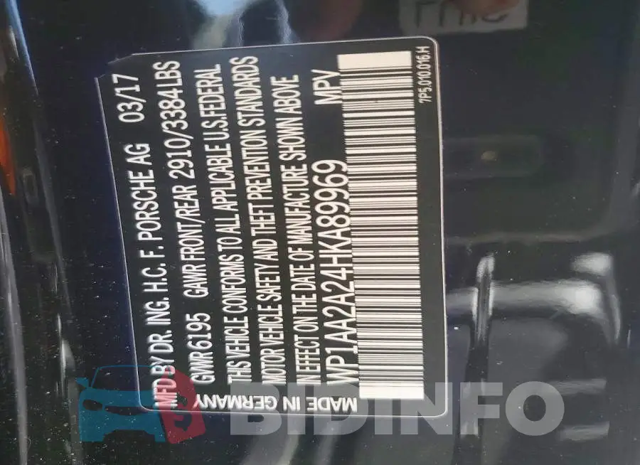 WP1AA2A24HKA89969 Photo# 12