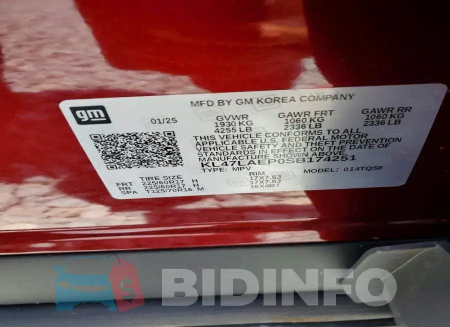 KL47LAEP0SB174251 Photo# 12