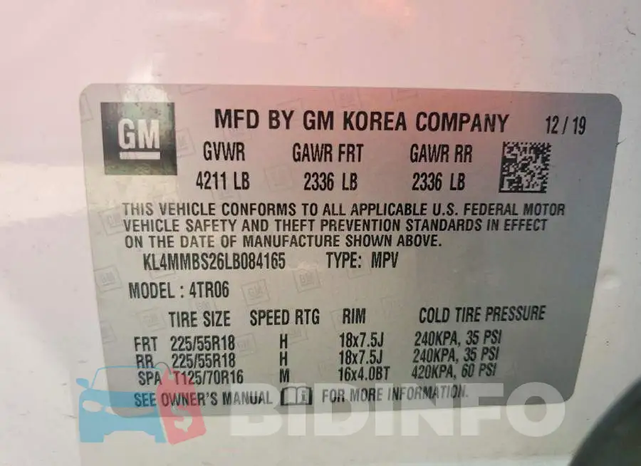 KL4MMBS26LB084165 Photo# 13