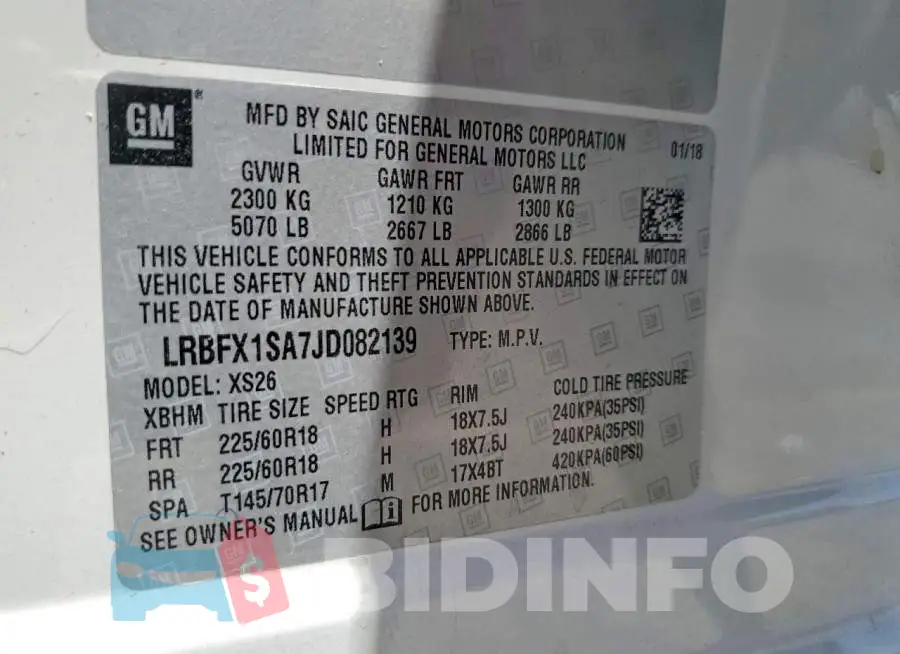 LRBFX1SA7JD082139 Photo# 13