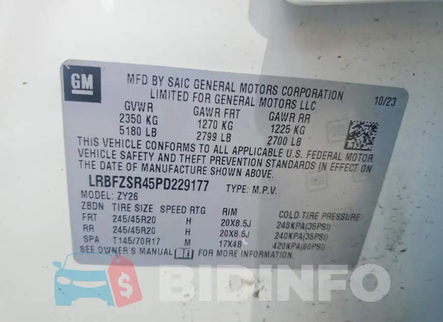 LRBFZSR45PD229177 Photo# 14