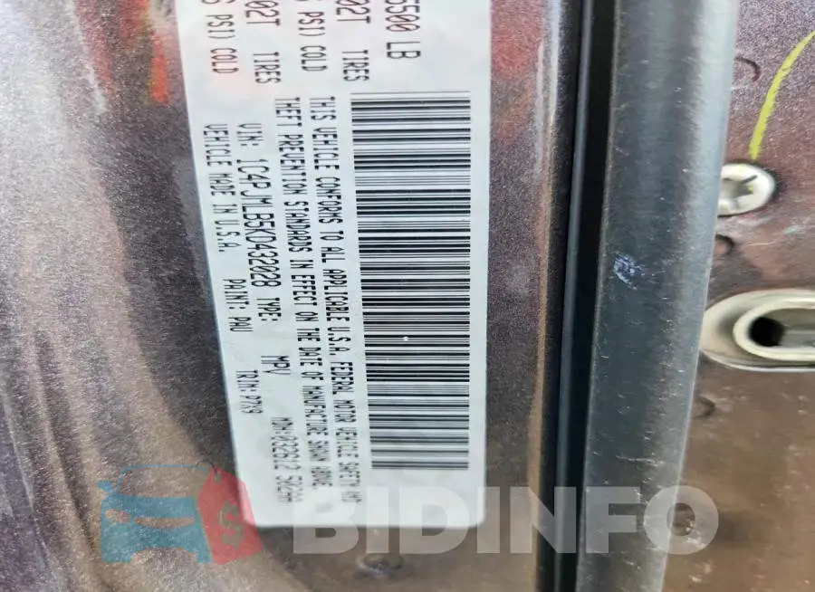 1C4PJMLB5KD432028 Photo# 12