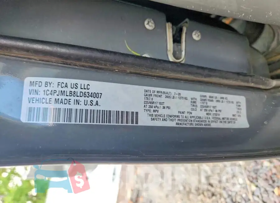 1C4PJMLB8LD634007 Photo# 13