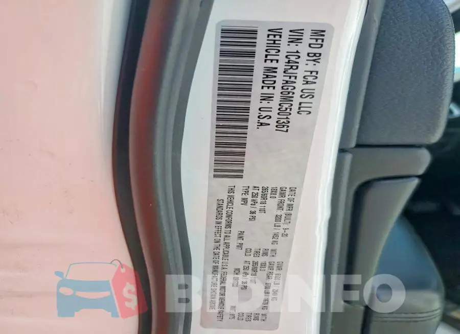 1C4RJFAG6MC501367 Photo# 13