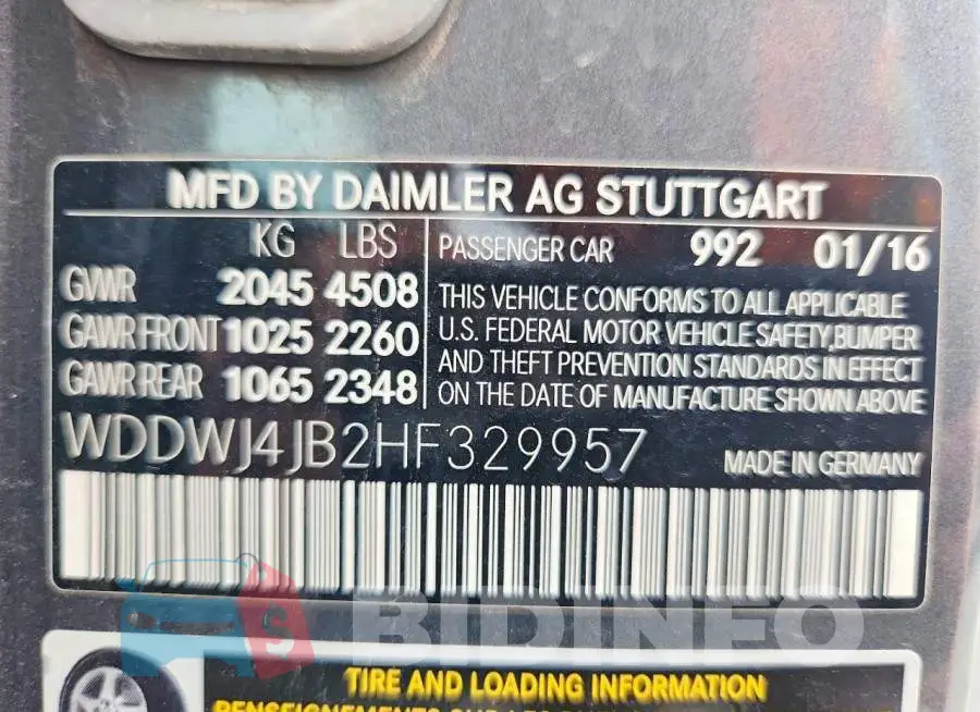 WDDWJ4JB2HF329957 Photo# 13