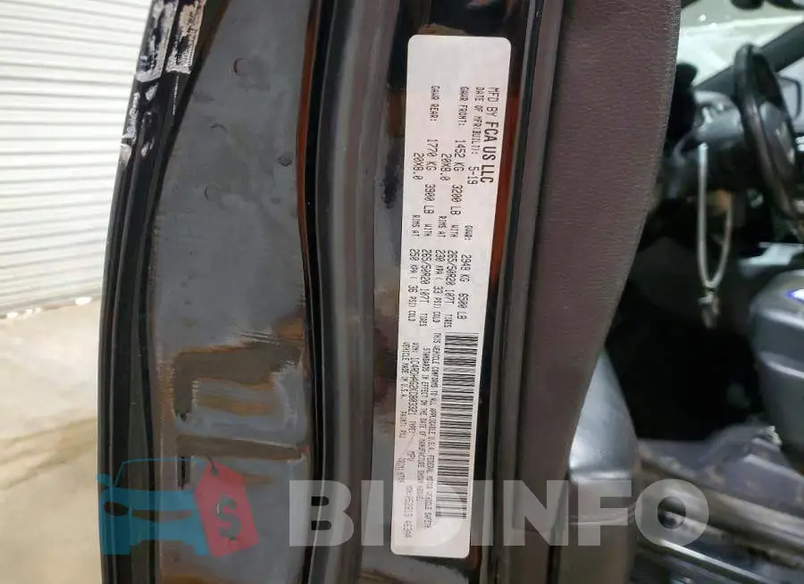 1C4RDHAG2KC803321 Photo# 13
