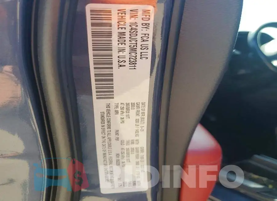 1C4SDJCT5MC723811 Photo# 14