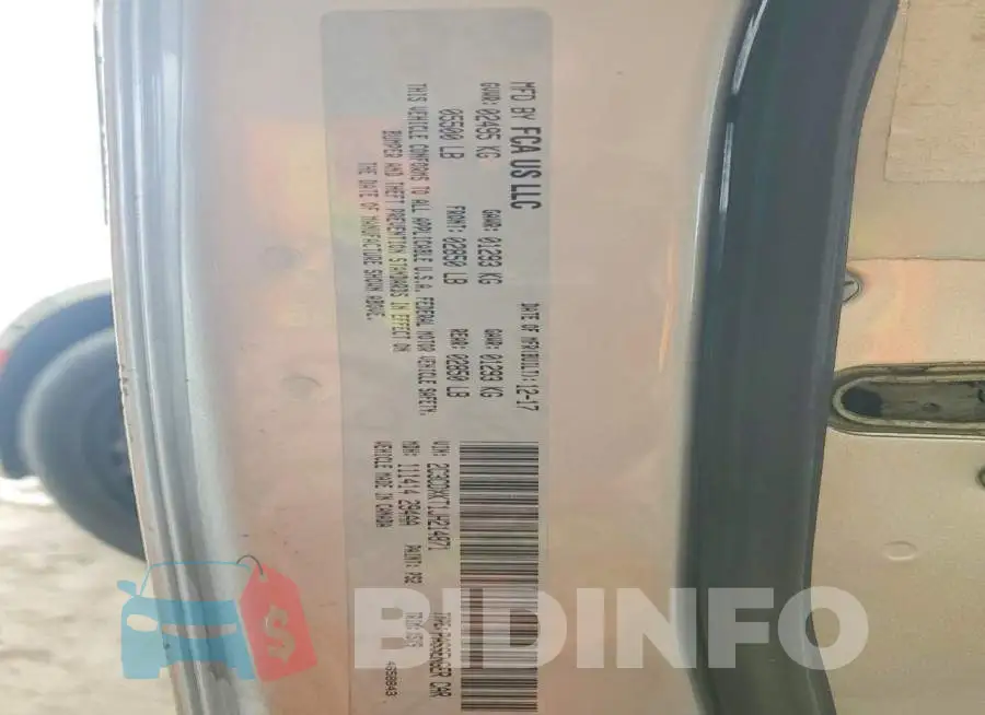 2C3CDXKT1JH214871 Photo# 12