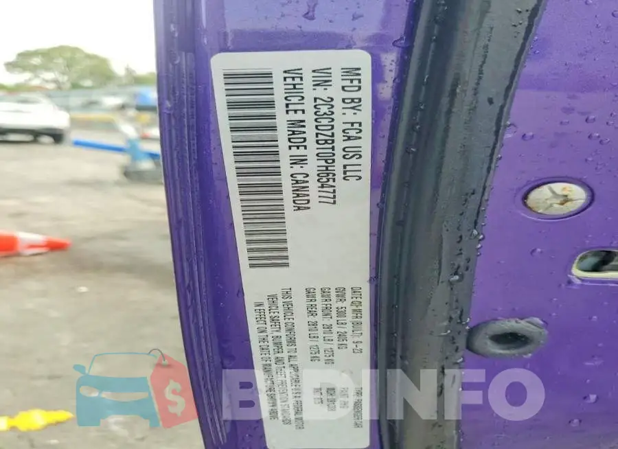 2C3CDZBT0PH654777 Photo# 13
