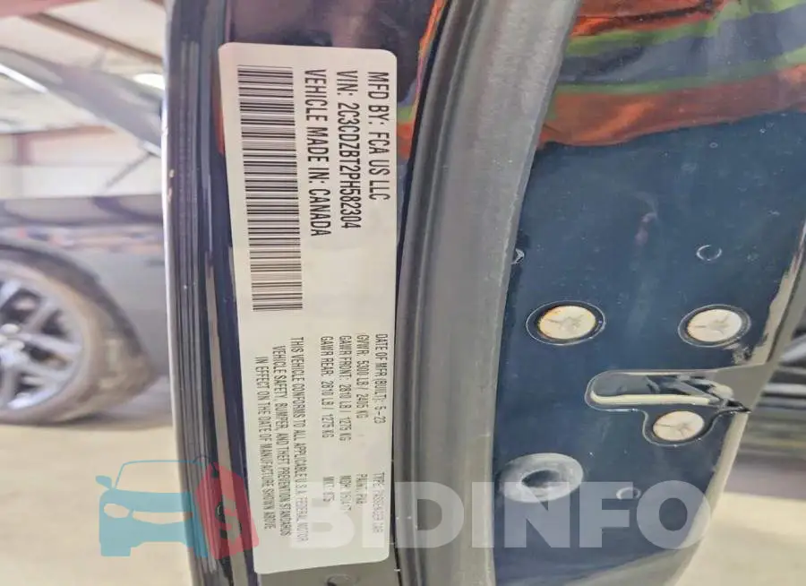 2C3CDZBT2PH582304 Photo# 12