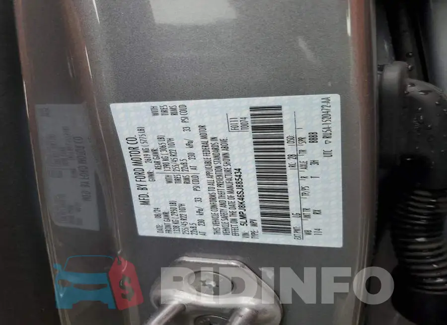 5LMPJ8K46SJ885434 Photo# 13