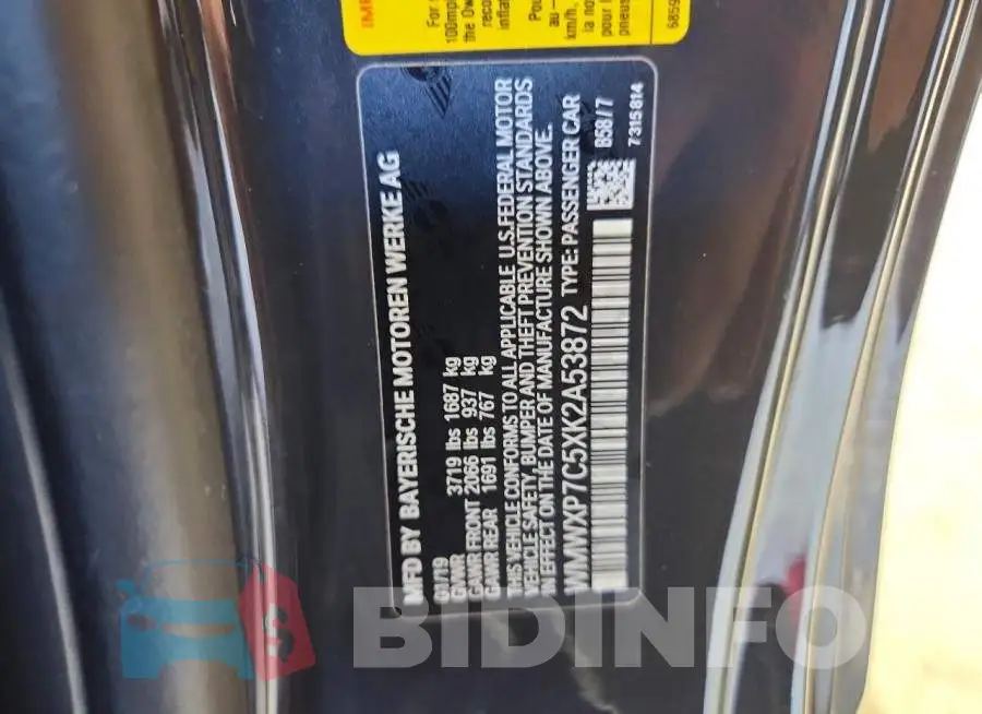 WMWXP7C5XK2A53872 Photo# 13