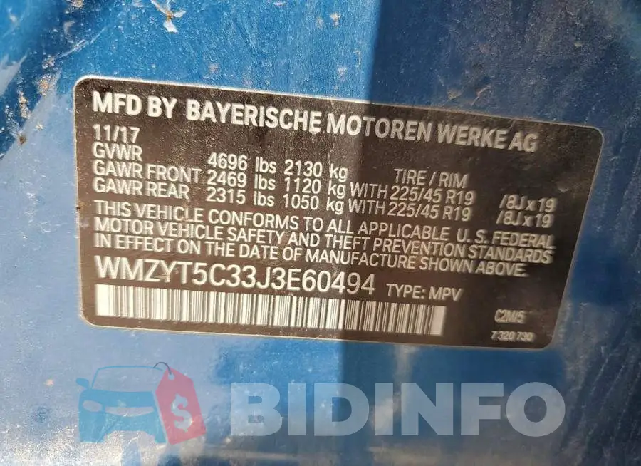 WMZYT5C33J3E60494 Photo# 12