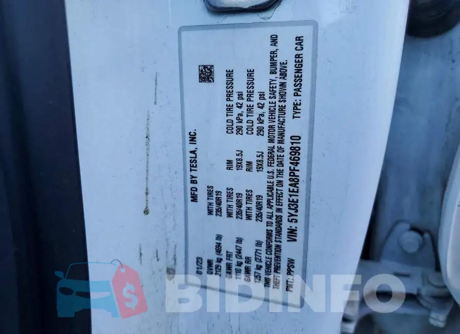 5YJ3E1EA8PF469810 Photo# 12