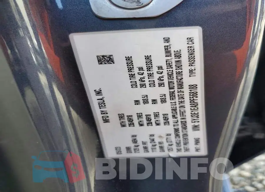 5YJ3E1EA8PF568188 Photo# 13