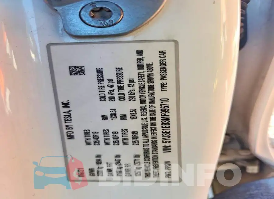5YJ3E1EB3MF996710 Photo# 12