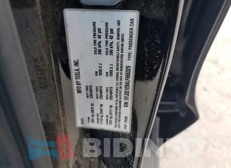 5YJ3E1EB4LF666329 Photo# 12