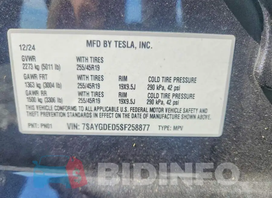 7SAYGDED5SF258877 Photo# 14