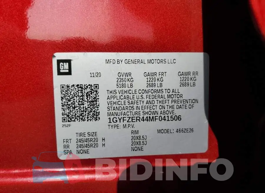 1GYFZER44MF041506 Photo# 13