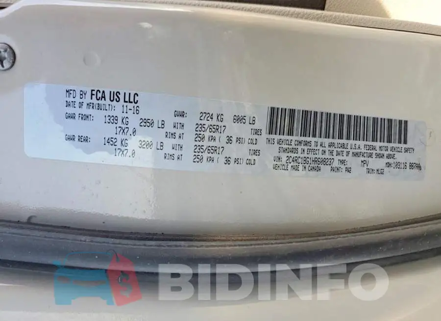 2C4RC1BG1HR608237 Photo# 14