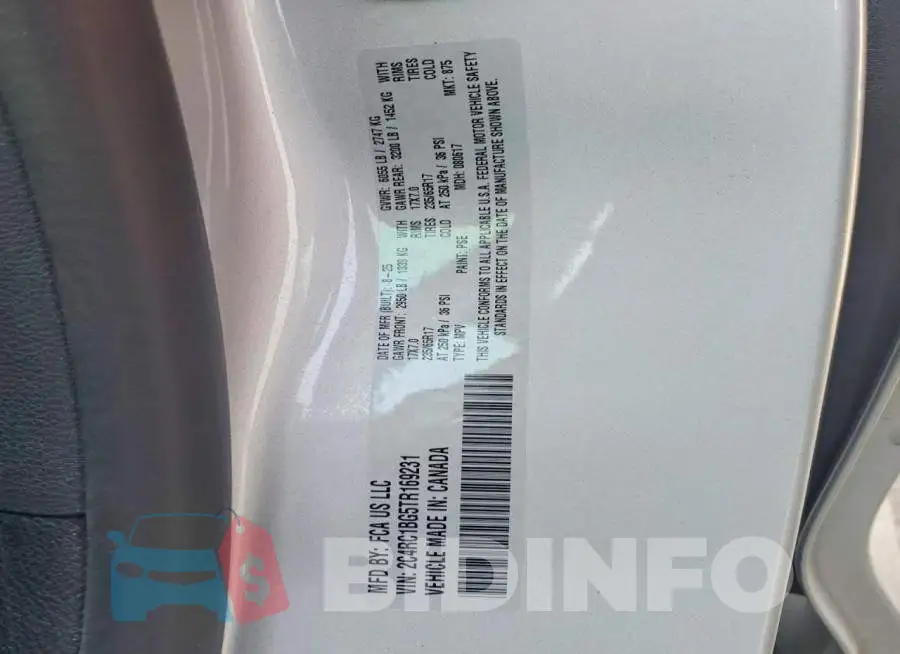 2C4RC1BG5TR169231 Photo# 14
