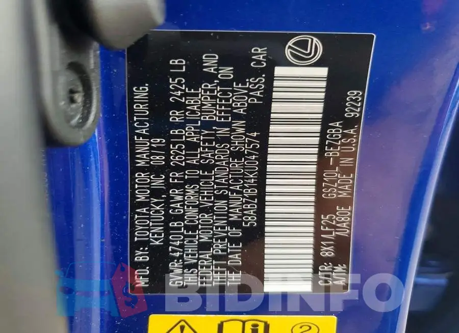 58ABZ1B14KU047574 Photo# 12