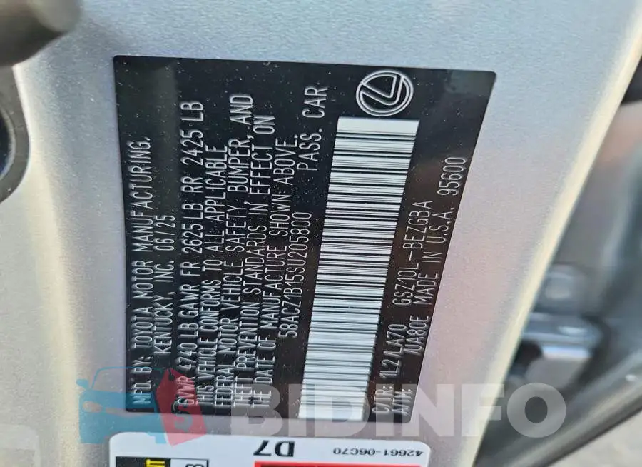 58ACZ1B15SU205800 Photo# 13