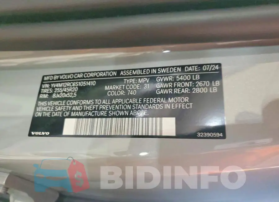 YV4M12RC6S1051410 Photo# 13