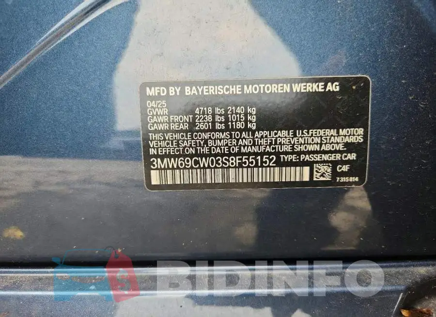 3MW69CW03S8F55152 Photo# 13