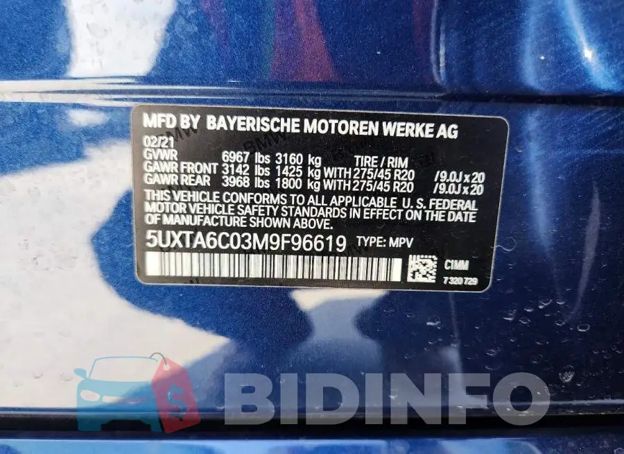 5UXTA6C03M9F96619 Photo# 13