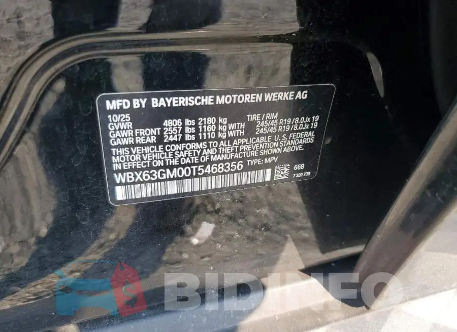 WBX63GM00T5468356 Photo# 13