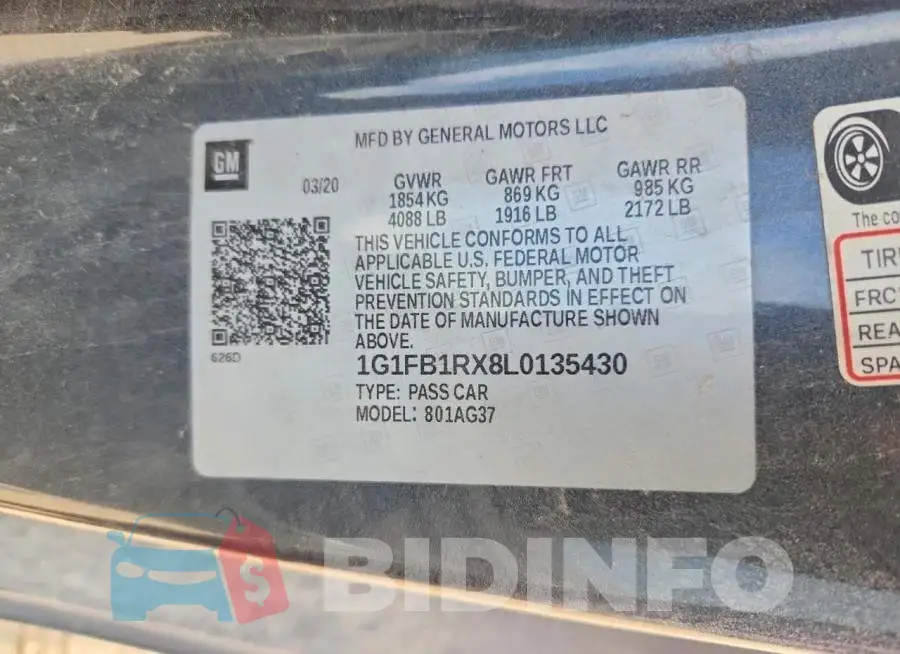 1G1FB1RX8L0135430 Photo# 12