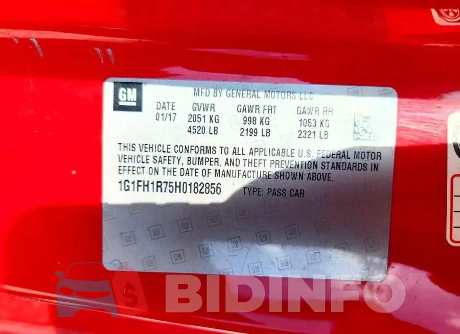 1G1FH1R75H0182856 Photo# 12