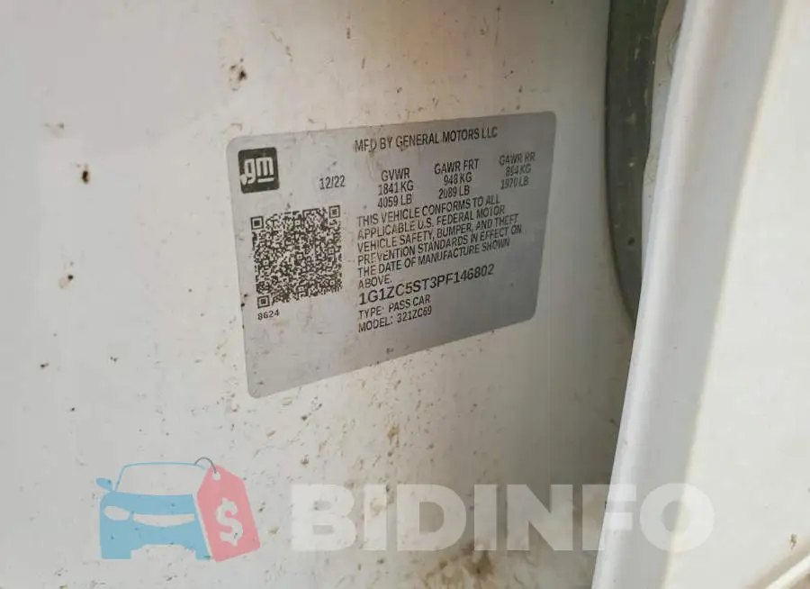 1G1ZC5ST3PF146802 Photo# 12